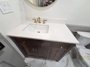 High-End Bathroom Design with Custom Fixtures