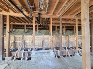 Formwork Setup for Retaining Wall Base