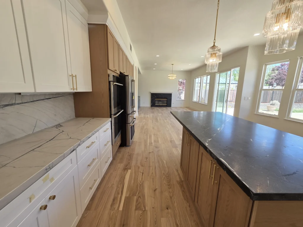 Newly completed ADU interior with modern finishes by 9Builders