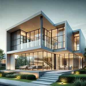 a modern home exterior