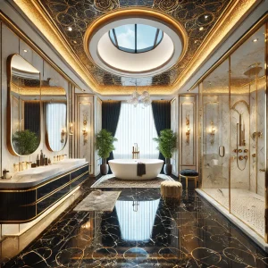 Extravagant modern bathroom design