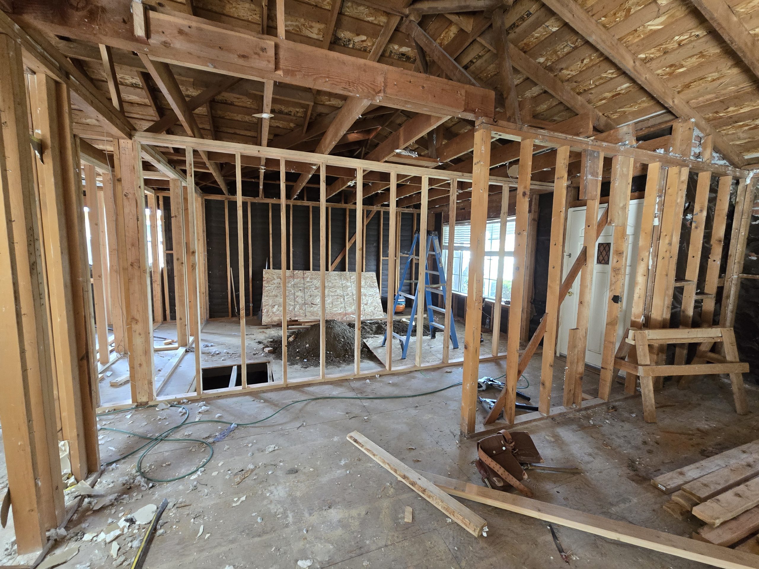 Entry Room Studs Installed