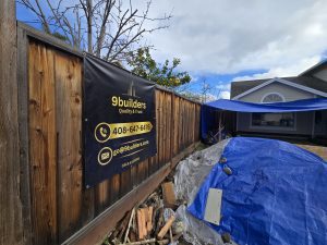 9Builders Site Sign with Framing Materials