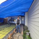 On-Site Supervisor Overseeing Concrete Work Progress