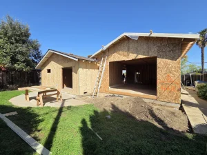 Exterior Framing and Work in Progress at 9Builders Project
