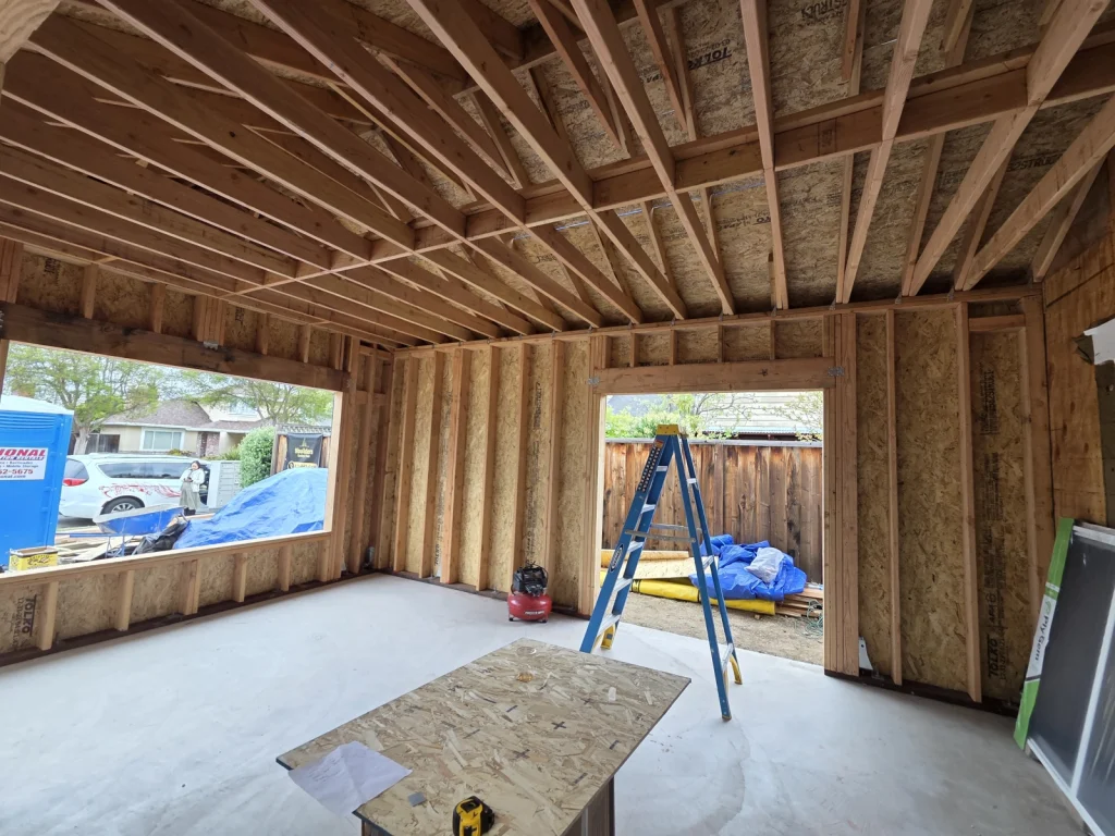 Interior Framing Work – Clean Setup and Preparation for Windows and Doors