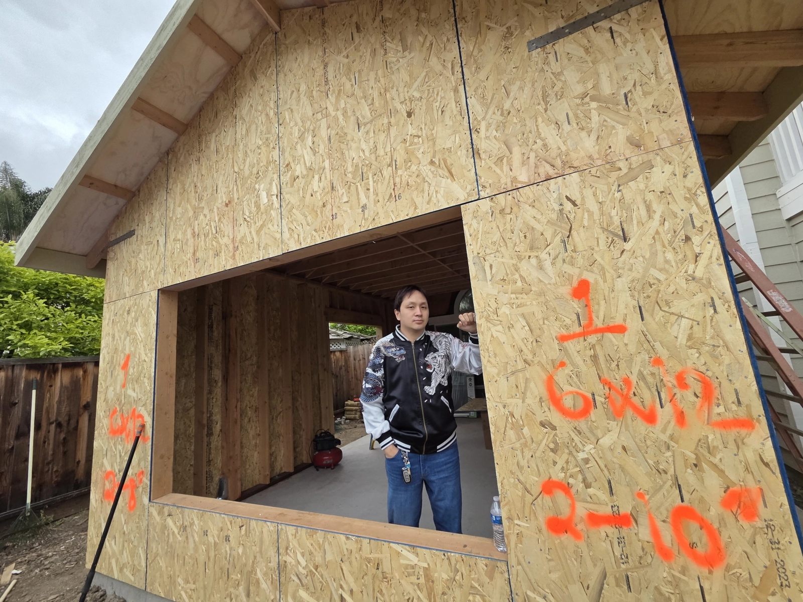 Framing Completed – Framing for Windows and Doors Nearing Completion