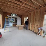 Framing Final Touches – Interior Framing with Worker Progress