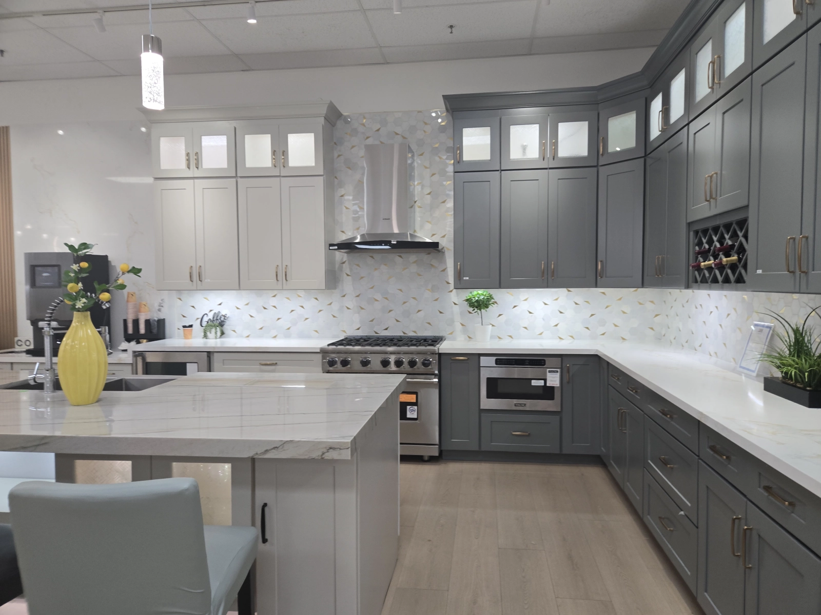 Elegant Modern Kitchen with Dual Island