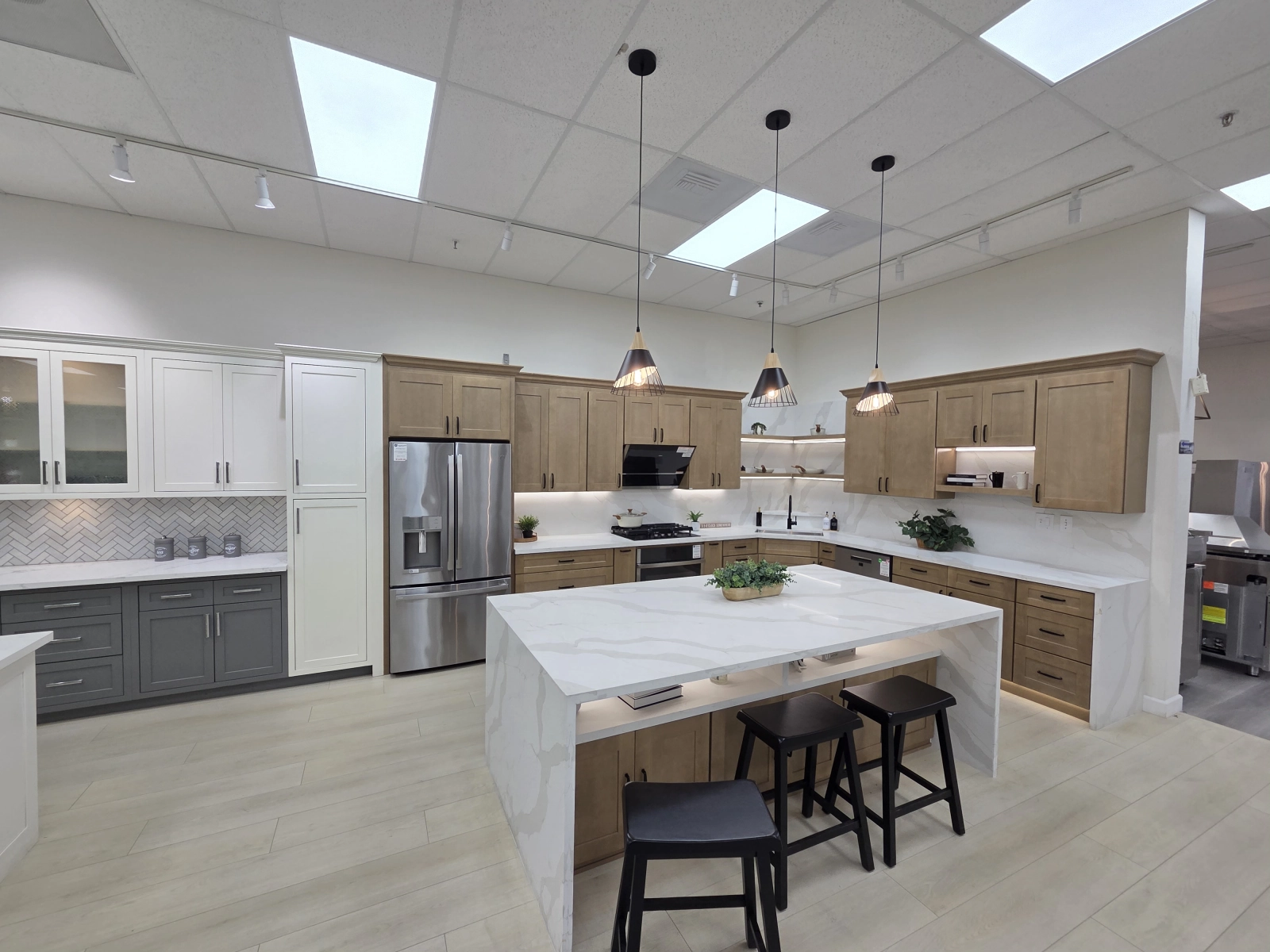 Spacious Kitchen with Large Island and Modern Appliances